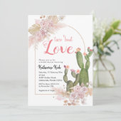 Boho Cactus Taco's over Love Vrijgezellenfeest Kaart (Staand voorkant)