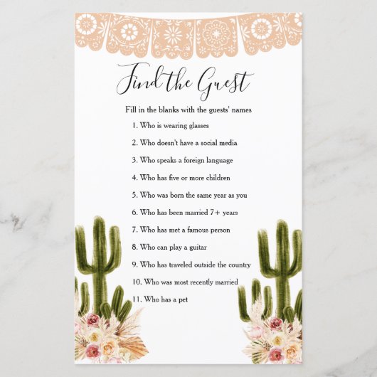 Boho Cactus Taco's over Love Zoek het gastspel (Voorkant)