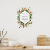 Boho Cactus Vrijgezellenfeest Welkomstteken Poster (Keuken)