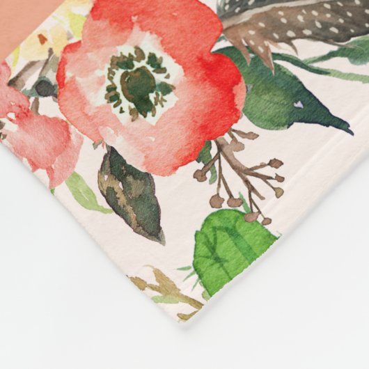 Boho cactus waterverf op maat gemaakte deken (Hoek)