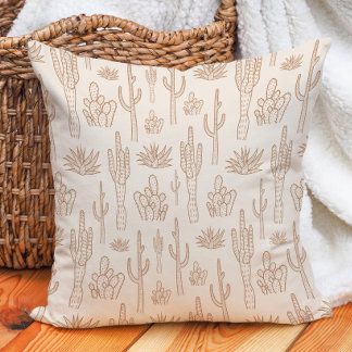 Boho Cactus Western Southern Desert Warm Neutral Kussen