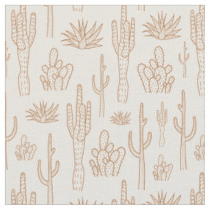 Boho Cactus Western Southern Woestijn Warm Neutraa Stof