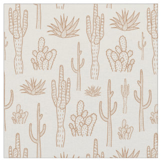 Boho Cactus Western Southern Woestijn Warm Neutraa Stof