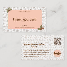 Boho Café Bedankkaart QR Code