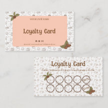 Boho Café Loyalty Card Stempel