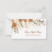 Boho Calla Lelie Date Night Ideeën Mini Ticket Notitiekaartje (Voorkant)