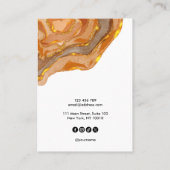 Boho Calligraphy Oorbel Ketting Display Visitekaartje (Achterkant)