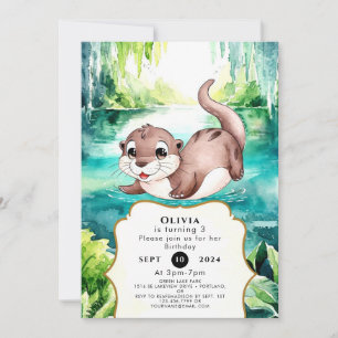 Boho Calm Otter Verjaardag Kaart