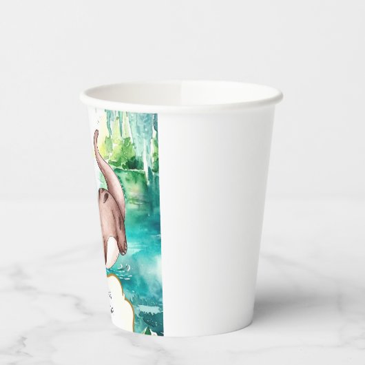 Boho Calm Otter Verjaardag Papieren Bekers (Links)