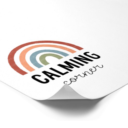 Boho Calming Corner Poster (Hoek)