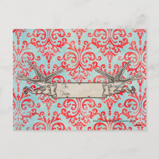 Boho Camels Valentijnsdag Briefkaart (Achterkant)