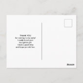 Boho Camera & Florals Waterverf Dank u Briefkaart (Achterkant)