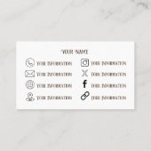 Boho Camera Visitekaartje (Achterkant)