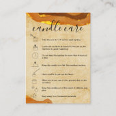 Boho Candle Care Kaart Voeg uw Logo toe Visitekaartje (Voorkant)