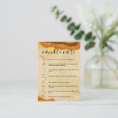 Boho Candle Care Kaart Voeg uw Logo toe Visitekaartje (Staand voorkant)