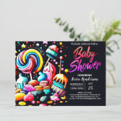 Boho Candyland-Baby shower Kaart (Staand voorkant)