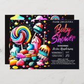 Boho Candyland-Baby shower Kaart (Voorkant / Achterkant)
