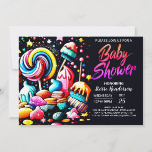 Boho Candyland-Baby shower Kaart