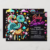 Boho Candyland Serenity Baby shower Kaart (Voorkant / Achterkant)