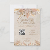 Boho Capture The Love Photo I Spy Wedding Menu (Voorkant)
