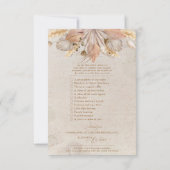 Boho Capture The Love Photo I Spy Wedding Menu (Achterkant)