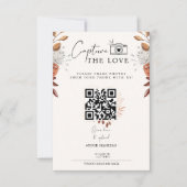 Boho Capture The Love Photo I Spy Wedding Menu (Voorkant)
