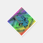 Boho Car, Summer, Colorful Party Cocktail Napkin Servet (Hoek)