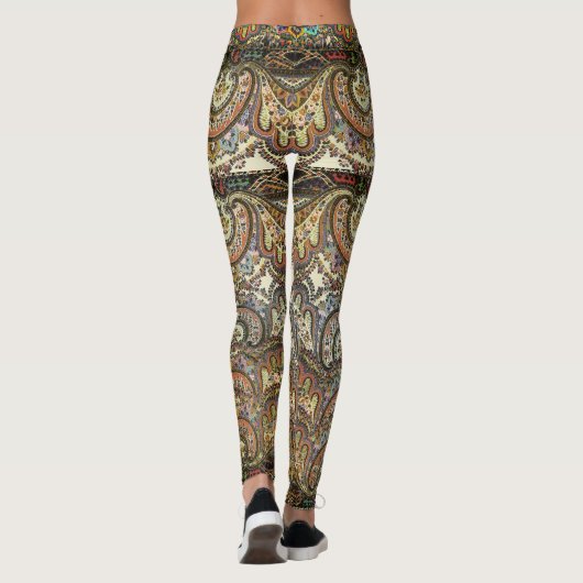 Boho Caravan Antiek Leggings (Achterkant)