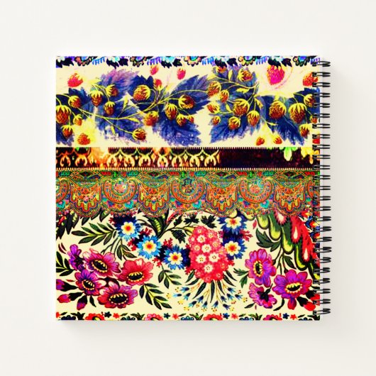 Boho Caravan Aqua Notitieboek (Achterkant)