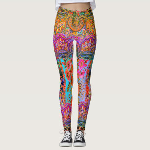 Boho Caravan Floral Leggings