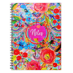 Boho Caravan Floral Notitieboek