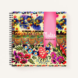 Boho Caravan Pink Notitieboek