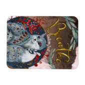 Boho Cat Breathe persoonlijke herinnering Magneet (Horizontaal)