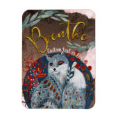 Boho  Cat Breathe persoonlijke herinnering Magneet (Verticaal)
