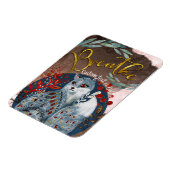 Boho Cat Breathe persoonlijke herinnering Magneet (Linkerzijde)