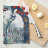 Boho  Cat Dank je wel Theedoek (Quarter Fold)