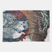 Boho  Cat Dank je wel Theedoek (Horizontaal)