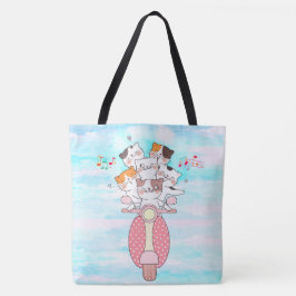 Boho Cat Lover, Happy Cats Tas