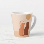 Boho Cats Sunset Desert Latte Mok (Rechterhoek)