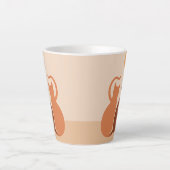 Boho Cats Sunset Desert Latte Mok (Voorkant)