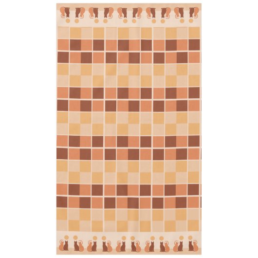 Boho Cats Sunset Desert Tafelkleed (Voorkant)