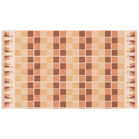 Boho Cats Sunset Desert Tafelkleed (Voorkant (Horizontaal))