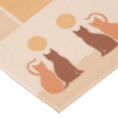 Boho Cats Sunset Desert Tafelkleed (Gekanteld)
