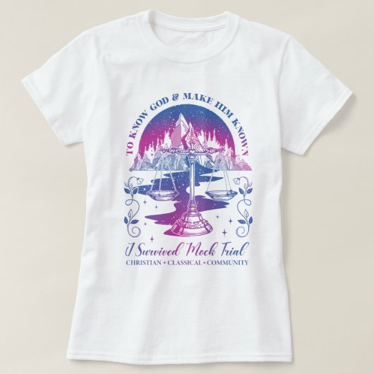 Boho CC Tutor om God te leren kennen en Hem bekend T-shirt (Design voorkant)