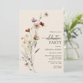 Boho Celebration Party Invitation Kaart (Staand voorkant)