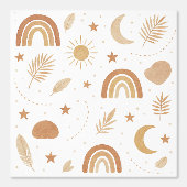 Boho Celestial Babykamer Behang (Voorkant)