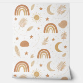 Boho Celestial Babykamer Behang  (Afrollen)