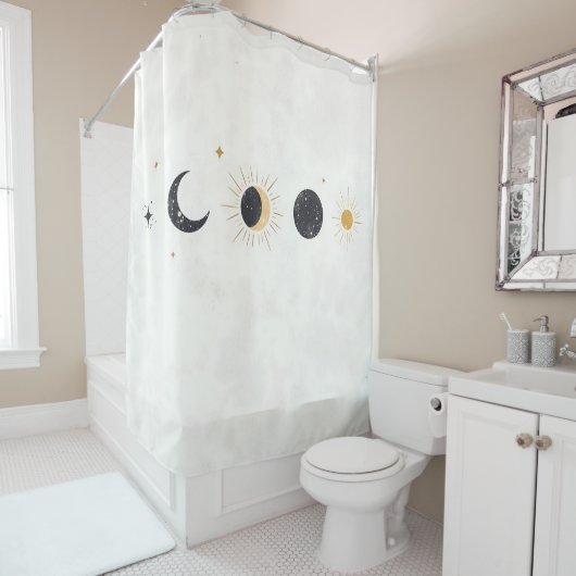 Boho Celestial Bliss Douchegordijn (In situ)