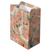 Boho Celestial Bloem Maanspatroon (5) Medium Cadeauzakje (Achterkant Gekanteld)