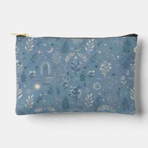 Boho Celestial Botanische Stof Blauw Accessoire Etui
